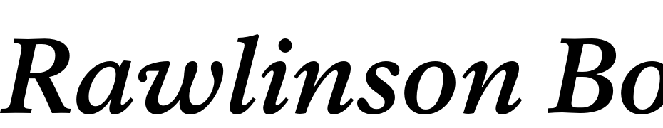 Rawlinson Bold Italic Font Download Free